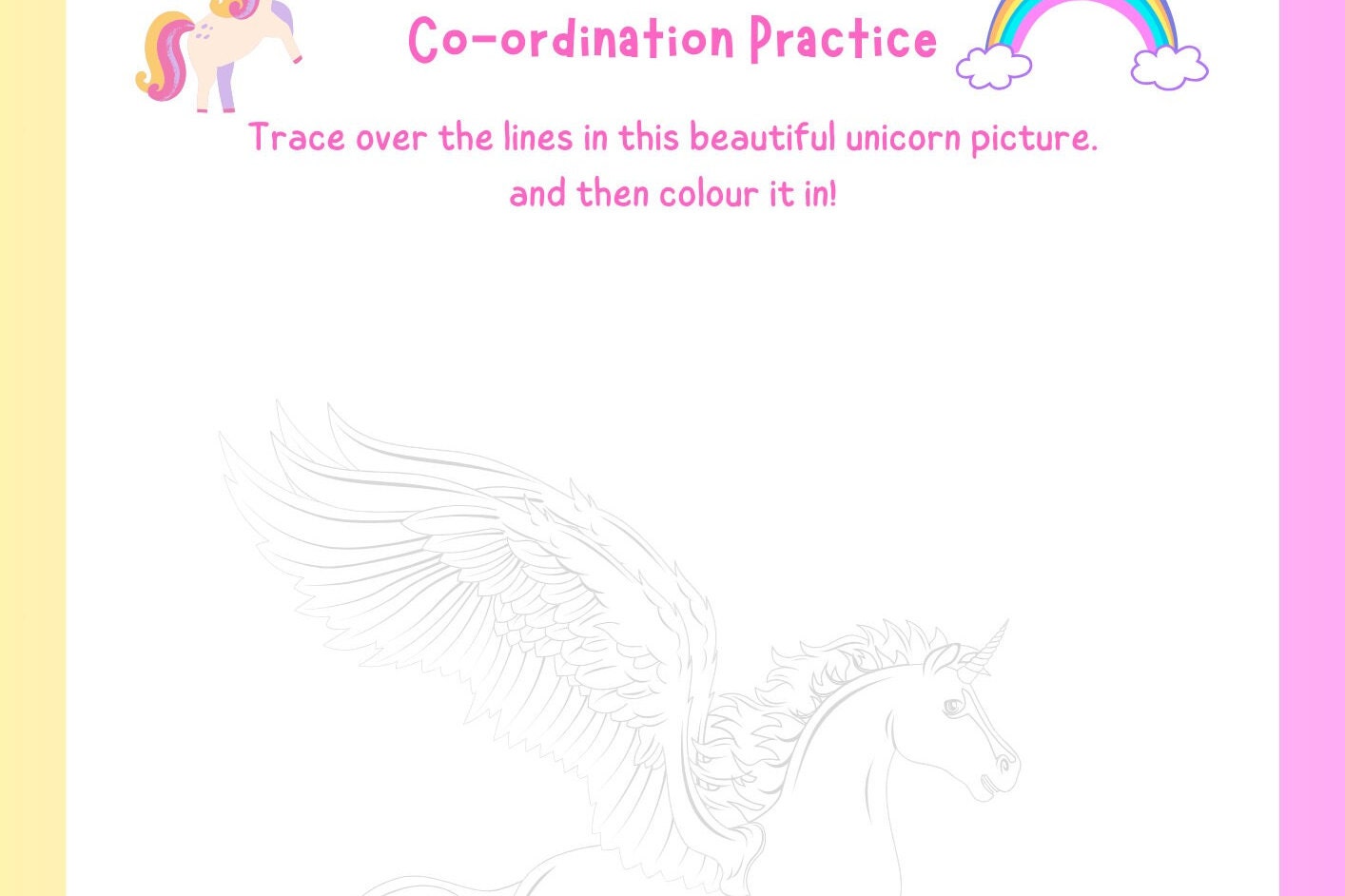 Handwriting Practice Unicorn Pack