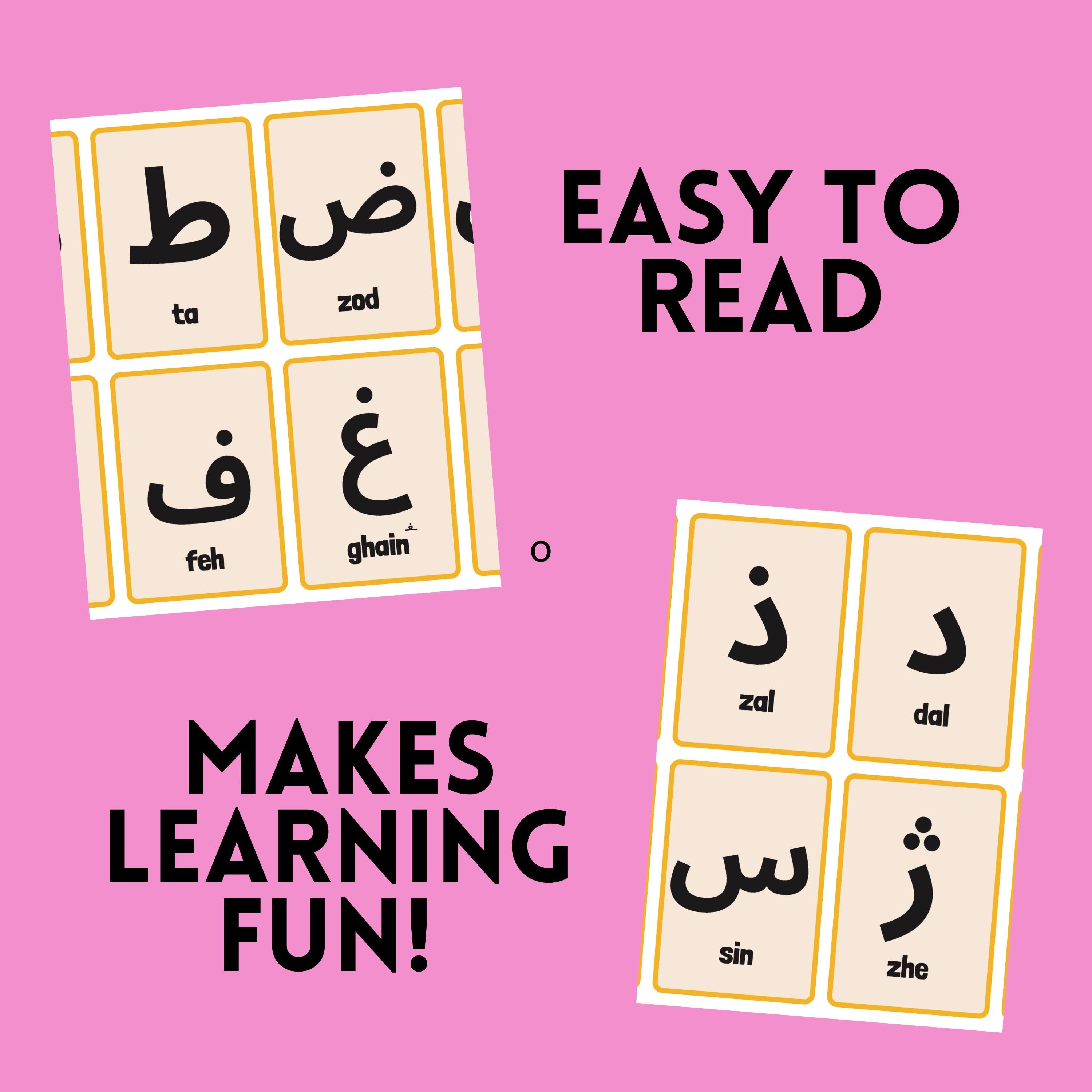 Farsi Alphabet Posters for Kids - Educational Wall Art