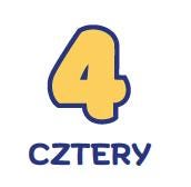 Polish Numbers Brightly Coloured Poster Kids Room Decor