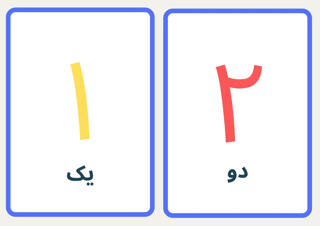 FARSI beginners display bundle mini poster flashcards