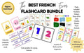 French Beginners' Printable Flashcards Bundle