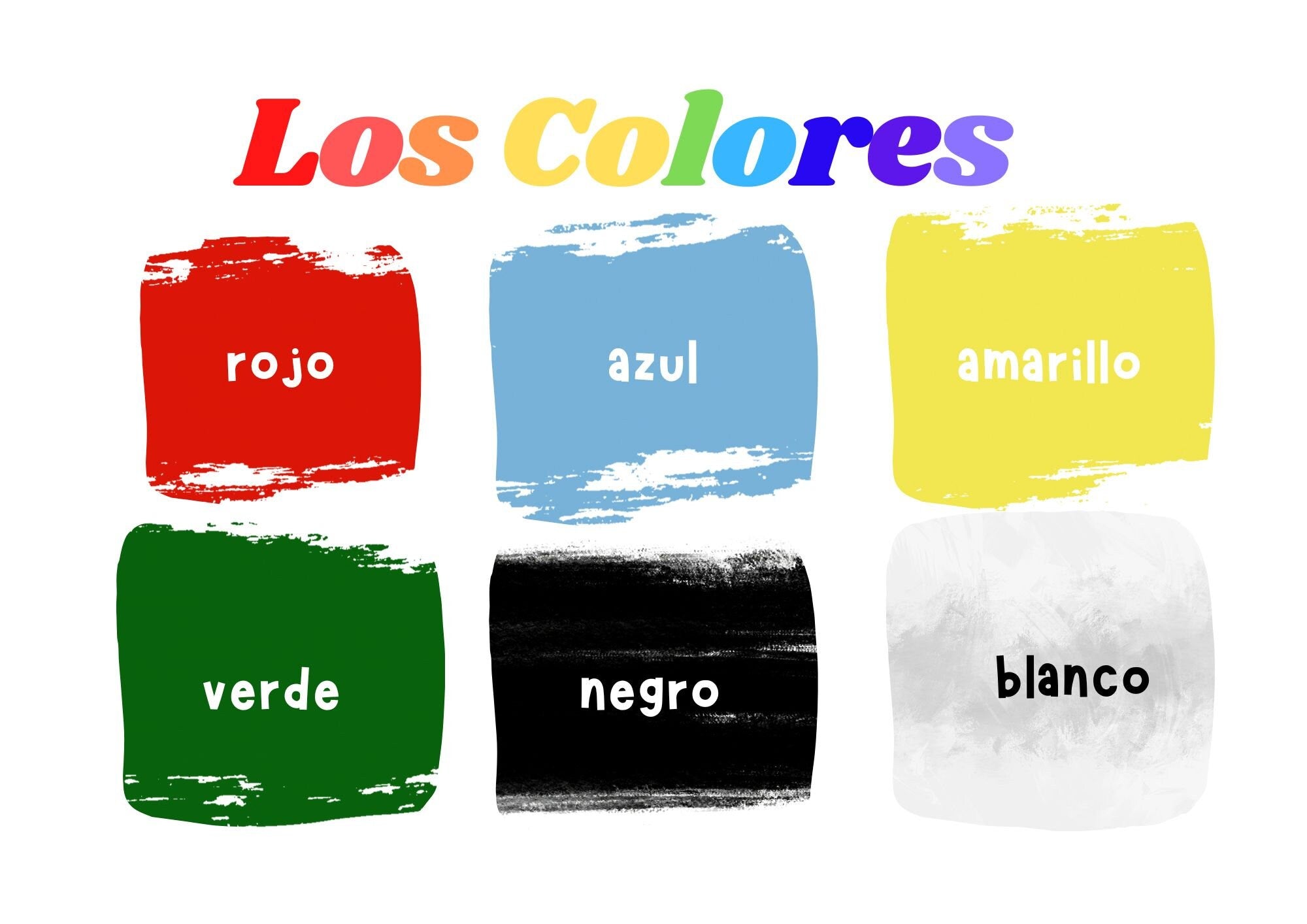 Spanish beginners printable flashcards bundle
