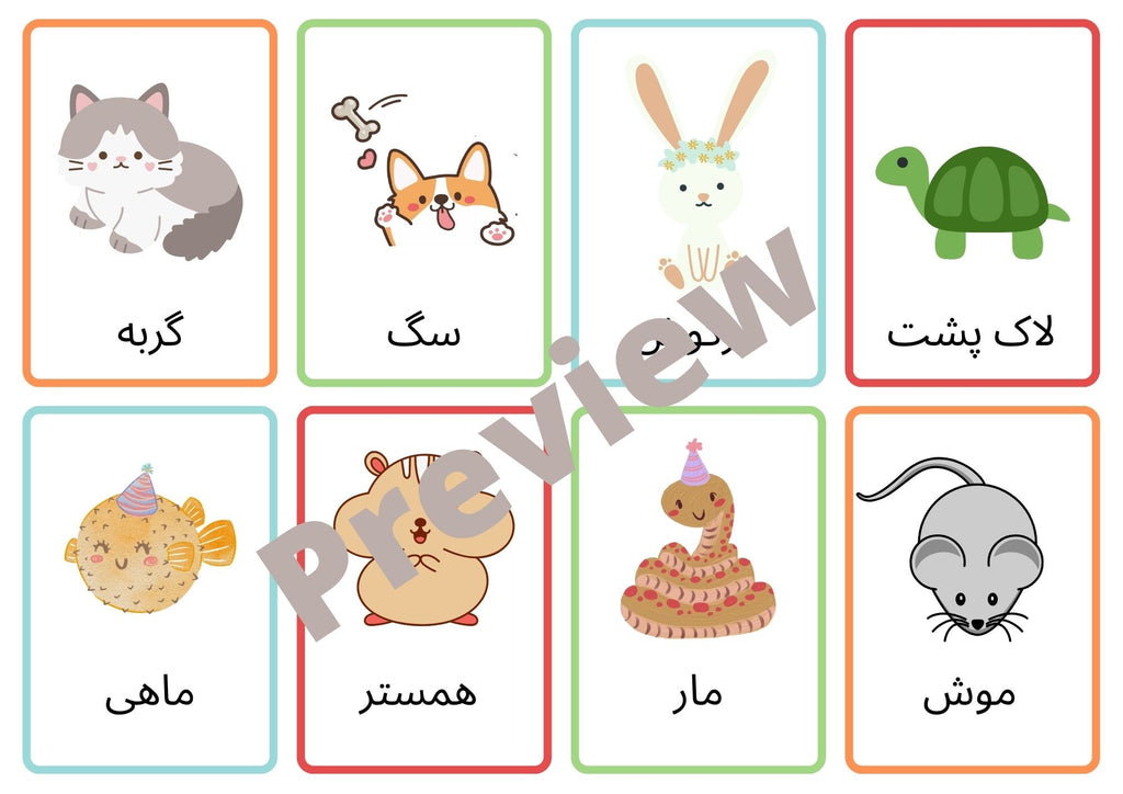 Farsi Pets Flashcards