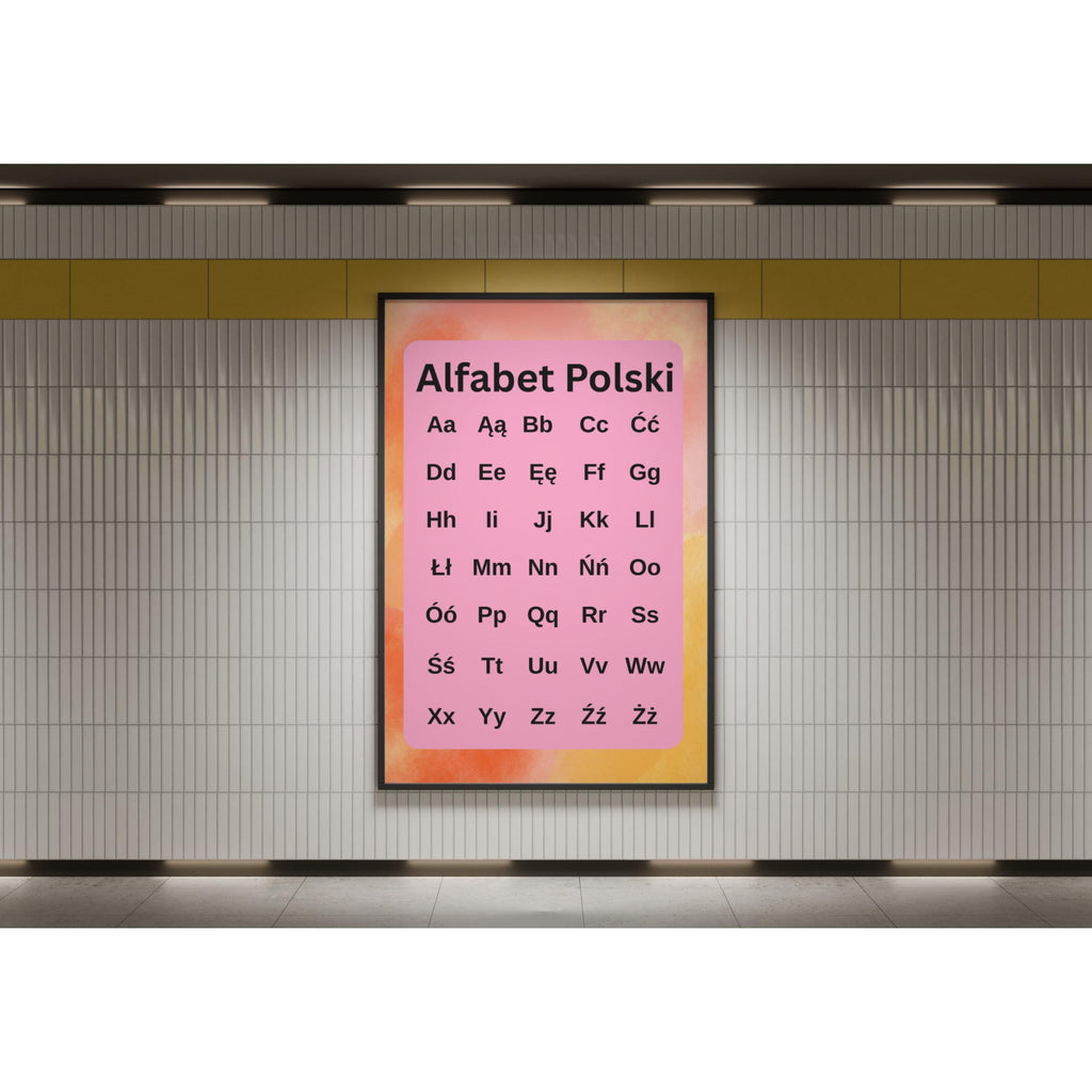 Printable Polish Alphabet Poster - Great for Polish school