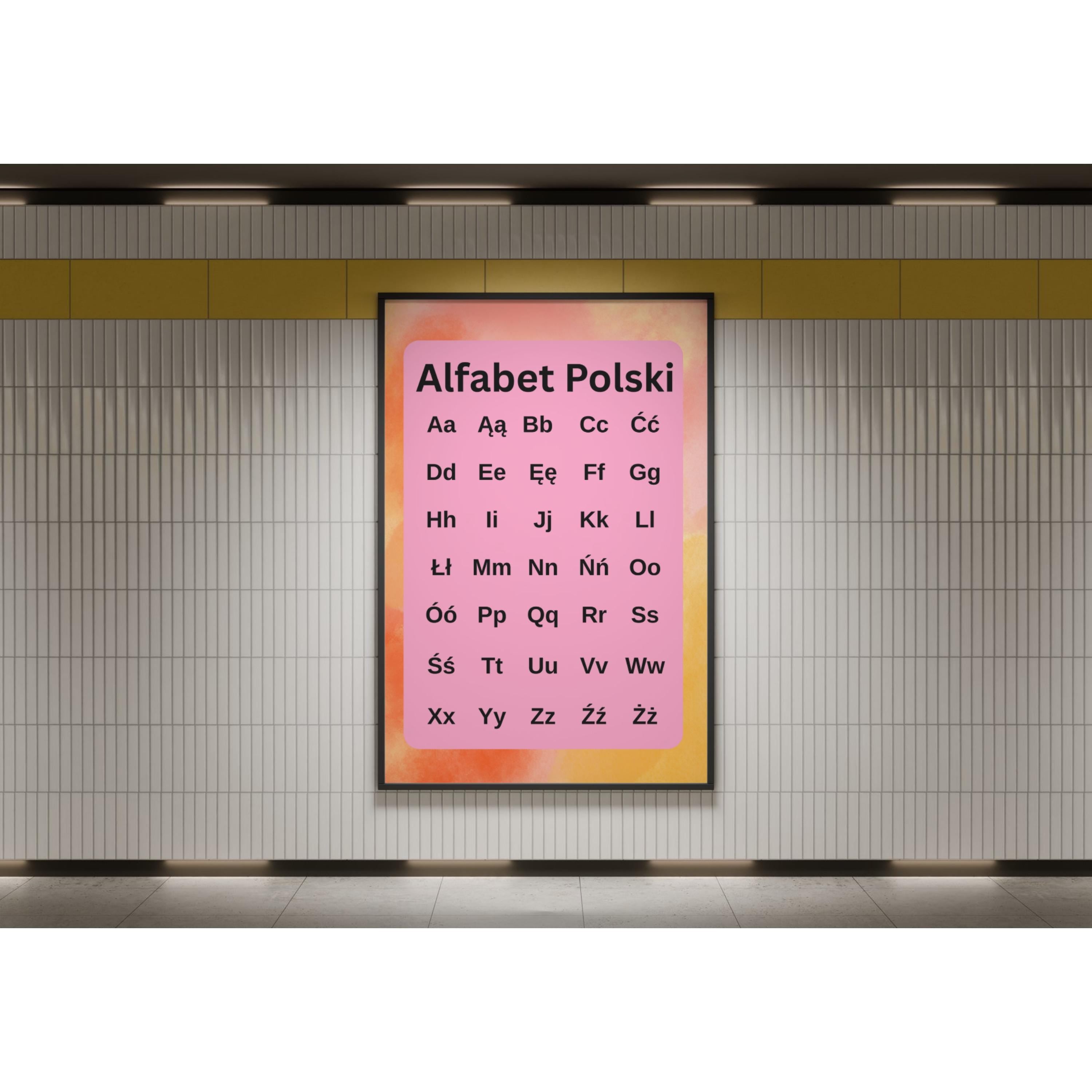 Printable Polish Alphabet Poster - Great for Polish school